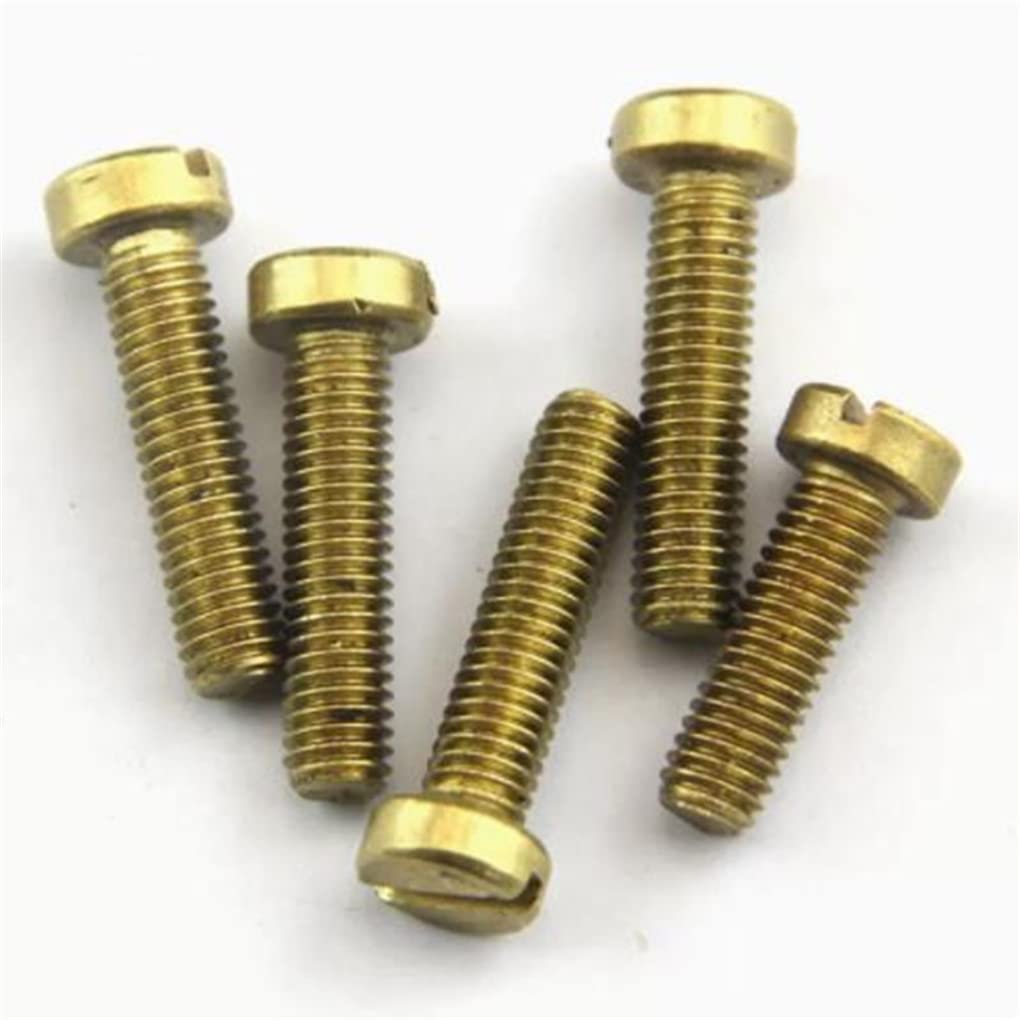 Tornillo de cabeza cilíndrica de latón M2 con ranura en forma de queso DIN84