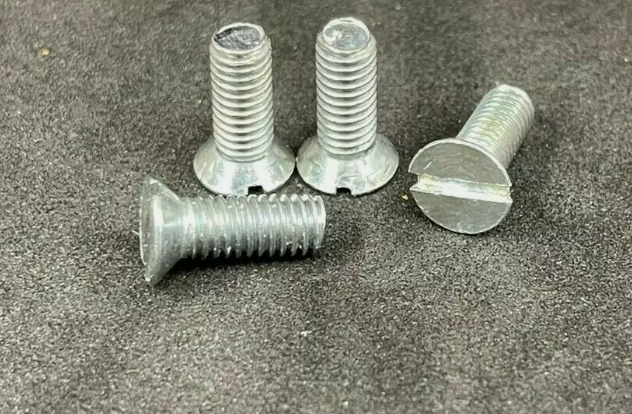 3/16BSF Slot Csk Machine Screw Steel Zinc Trivalent