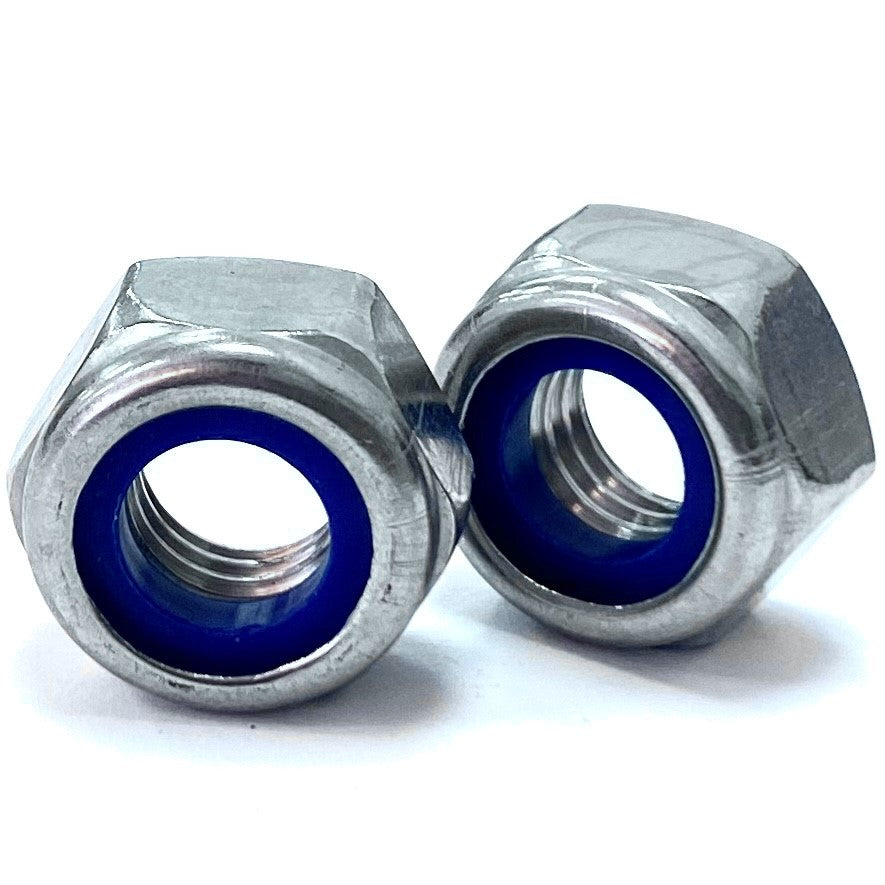 M6 P Type Nyloc Nut Zinc Trivalent DIN982