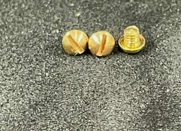 10BA Round Slot Brass Machine Screw