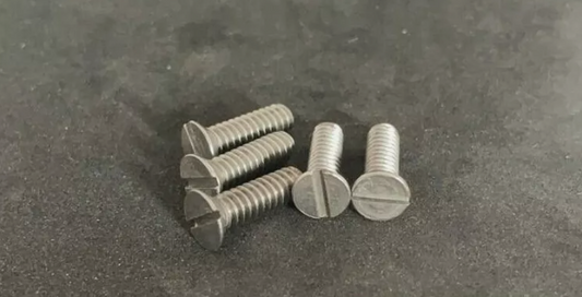 3/16BSW Slot Countersunk Machine Screw Zinc