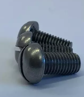 Tornillo de máquina de ranura redonda 5/16BSF de acero, color natural