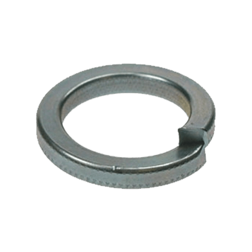 Inch Single Coil Square Section Spring Washer Steel Self Colour/Zinc Trivalent