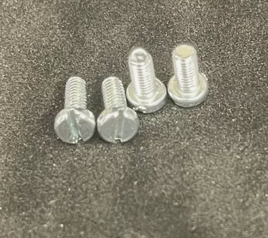 Tornillo de máquina de ranura M2 con cabeza de queso, zinc trivalente, DIN84