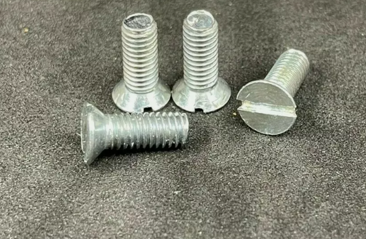 3/16BSF Slot Csk Machine Screw Steel Zinc Trivalent