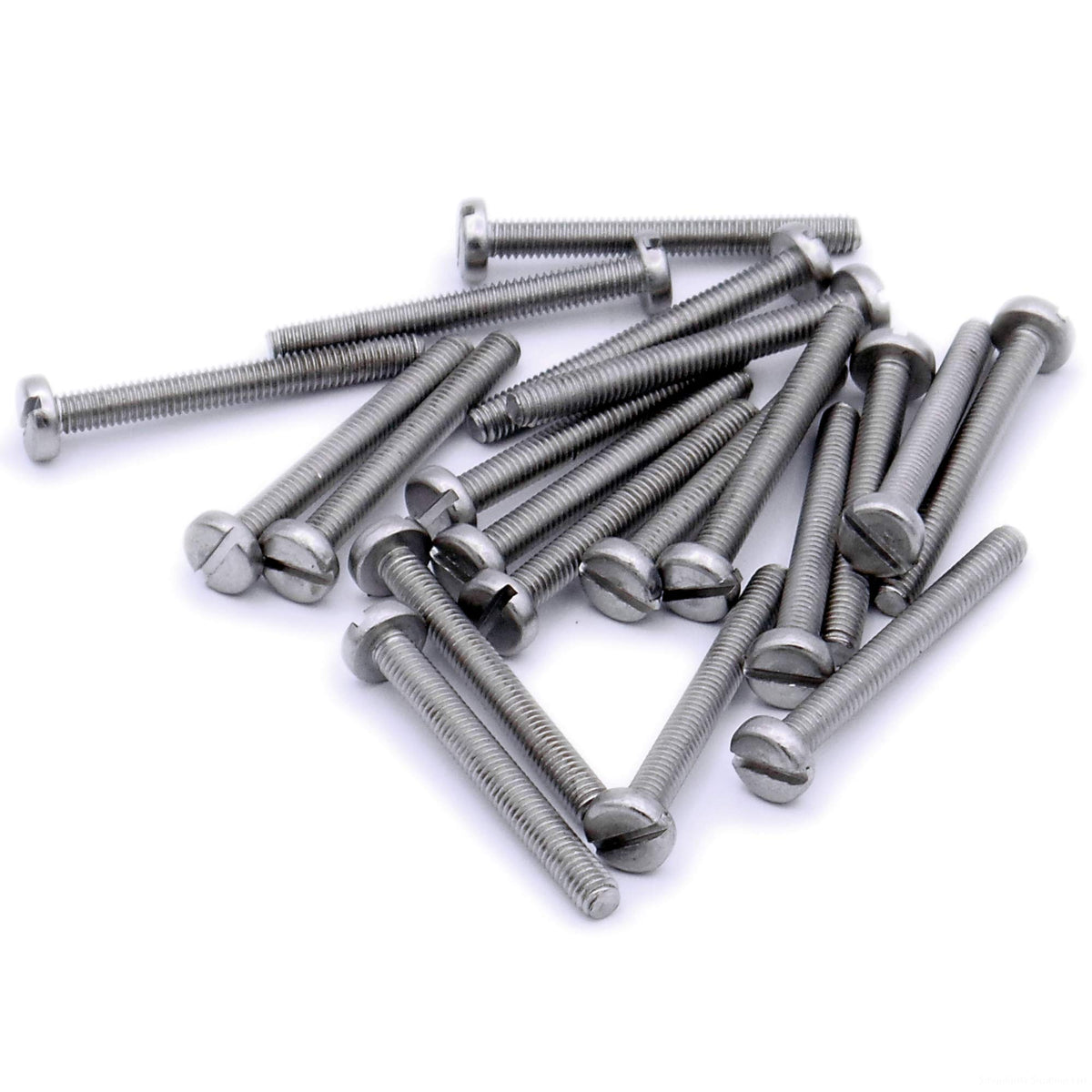 Large Pan Fasteners M6 Slot Pan Screws A2 Stainless DIN85 – ACT Fasteners & Components Ltd