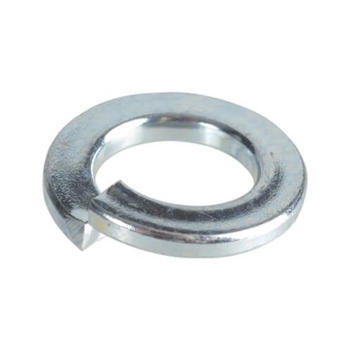 Inch Single Coil Rectangular Section Spring Washer Steel Self Colour/Zinc Trivalent